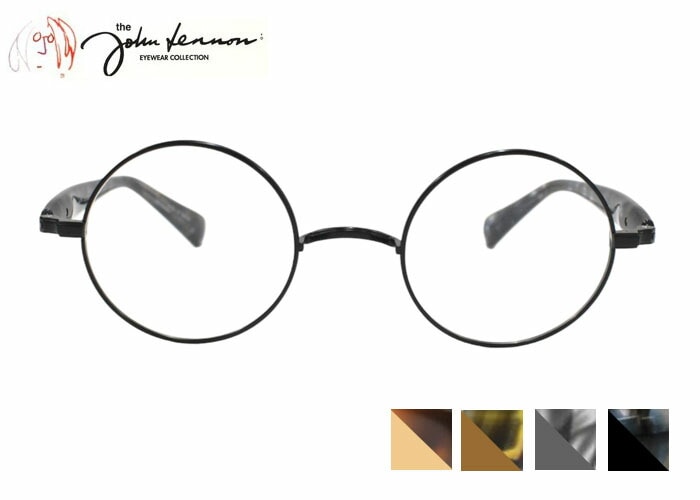 ジョンレノン John Lennon jl-1137 ラウンド フルリム チタン コンビ 一山 鼻パットなし 日本製 レトロ アンティ－ク メガネ めがね 眼鏡 46サイズ