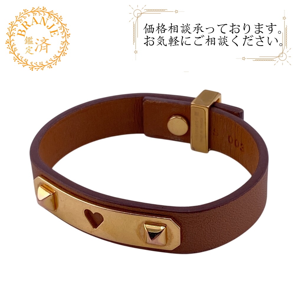 アスドゥクール レザー ブレスレット ブラウン ブランド