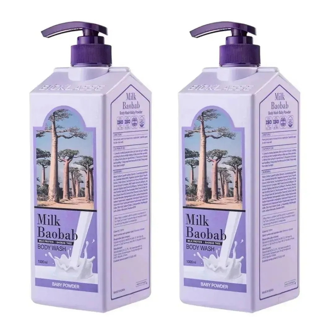 オリジナルボディーウォッシュ ベビーパウダー, 1000ml, 2個