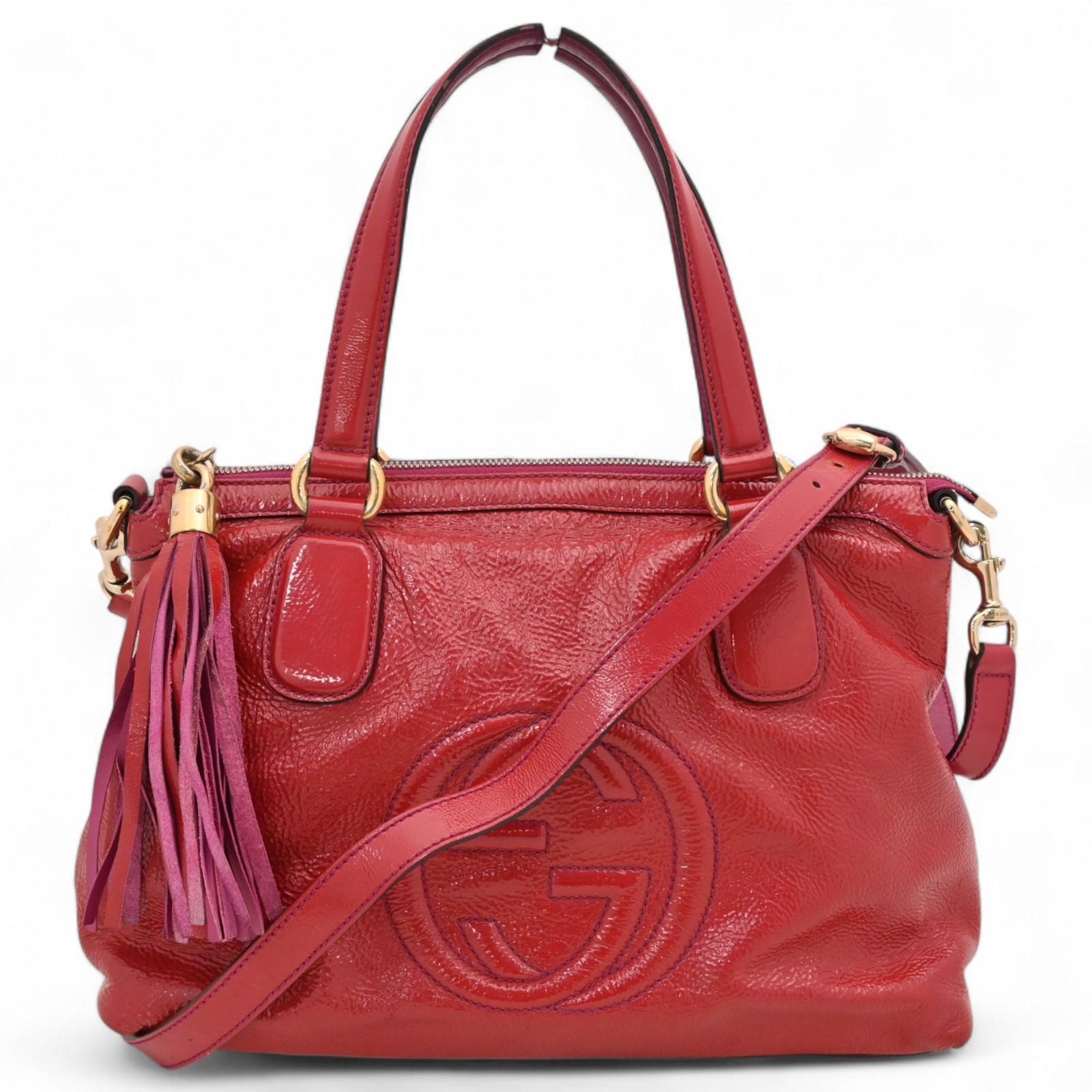 グッチ ソーホー インターロッキングG 2wayバッグ Bランク gu5329mi