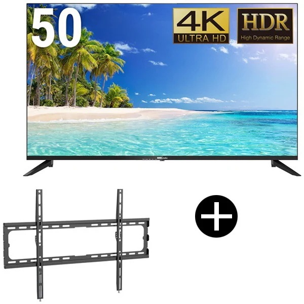 DMM.com DKS-4K50DG6 50型ワイド液晶ディスプレイ + DKS-LWM1 テレビスタンド (43～85インチ) セット