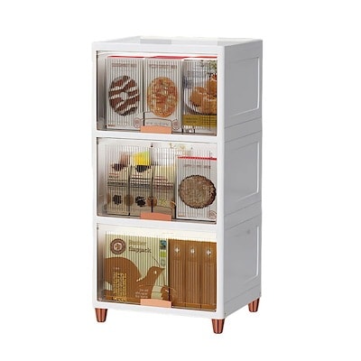 【国内即日発送】3段　収納ボックス 前開き コンテナ ボックス クリアボックス 収納ケース 蓋付き 積み重ね 衣類 布団 小物 折り畳み プラスチック 取っ手付き おしゃれ 防塵 透明 強い耐荷重