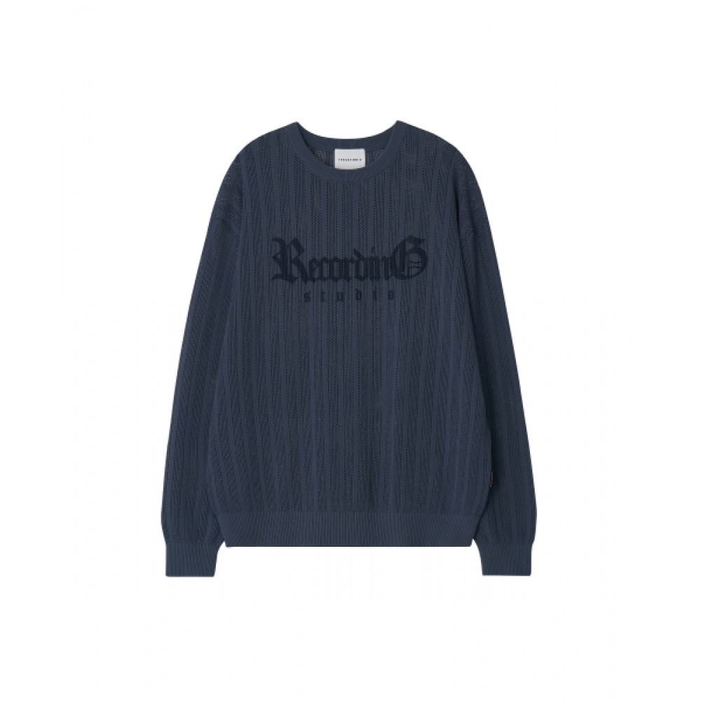 1993 スタジオレコーディングスタジオセイシーニットネイビー