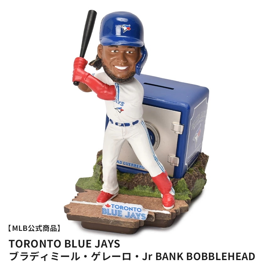 Vladimir Guerrero Jr Toronto Blue Jays Bank Bobblehead フィギュア バブルヘッド 首振り人形 野球 選手 飾り インテリア プロ コレクション 置