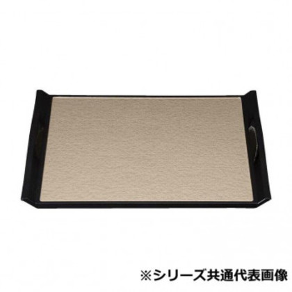 福井クラフト 尺6ウエーブ布目盆 シャンパンゴ-ルドアクアSL 11008590