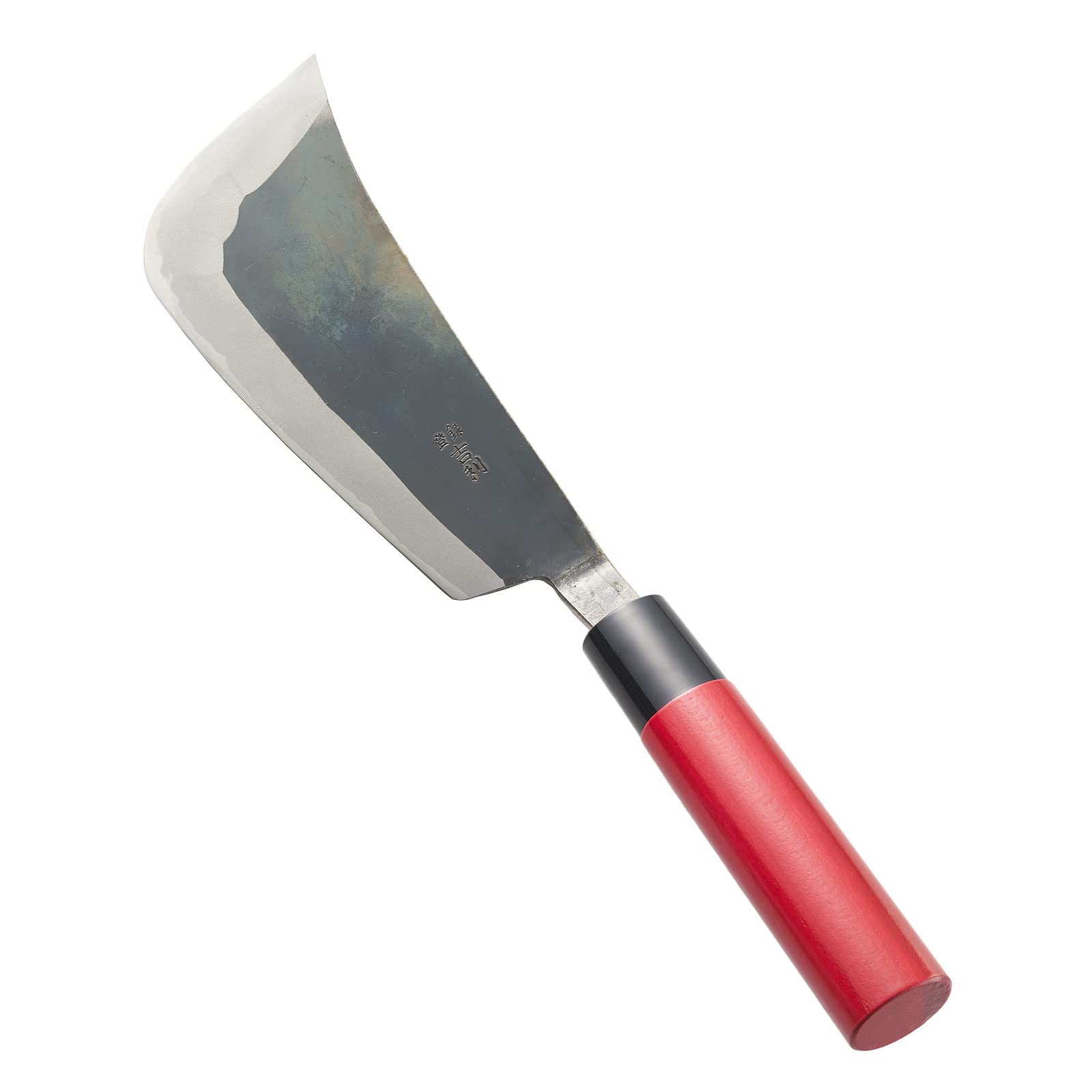 吉利 野菜包丁 F型 ケース付 収穫包丁 国産 日本製 赤柄 鉄 鋼 キャベツ レタス 白菜 ブロッコリーなどに