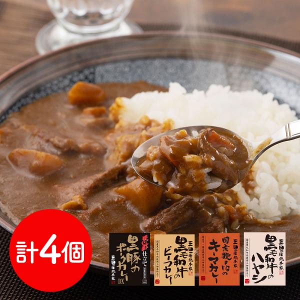 兵庫 三田屋総本家 カレー ハヤシセット 4種x各1食 詰め合わせ SISK