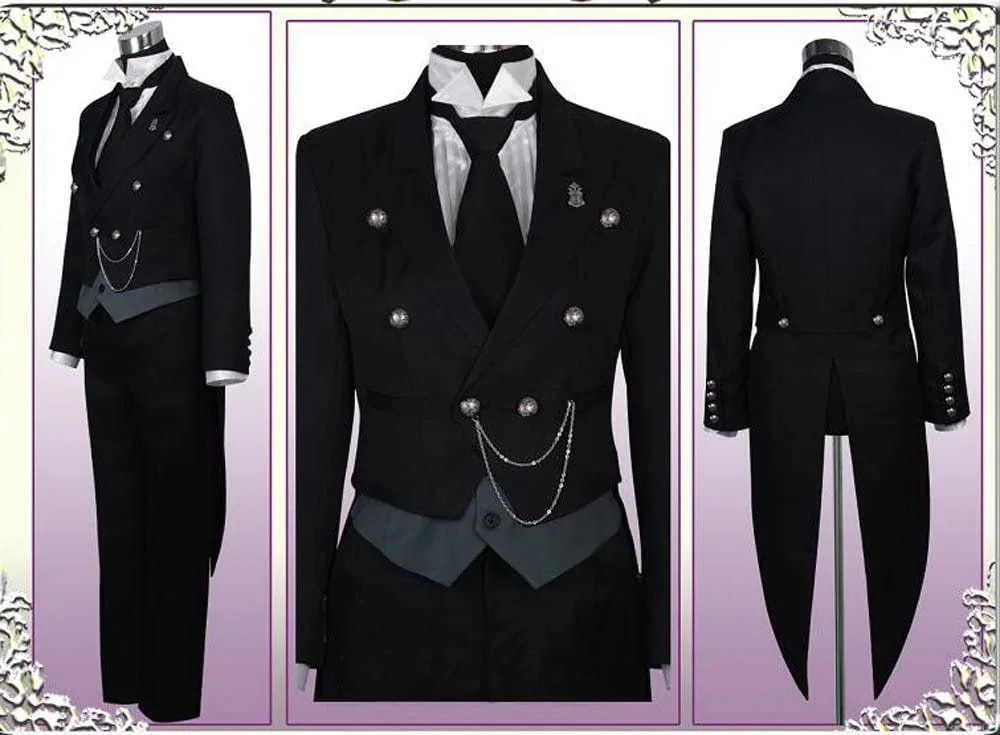 アニメ 変装 燕尾服 セバスチャン 仮装 風 ミカエリス コスプレ衣装 コスチューム 黒執事コスプレ変装仮装その他 12,952円