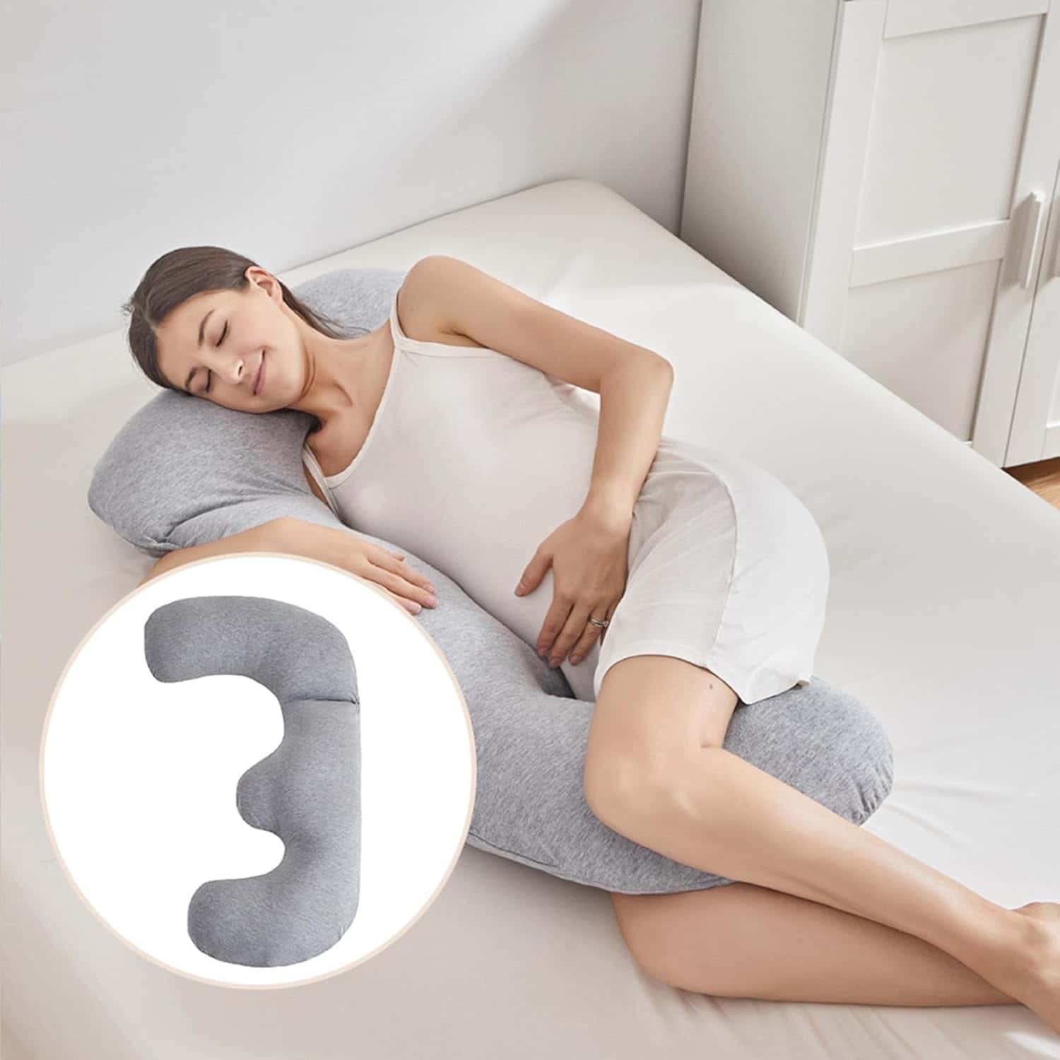 抱き枕 マタニティ J型 クッション 妊婦 授乳枕 高反発 幅広いサポート 通気性 腰・腹部サポート 快眠グッズ 母の日 プレゼント