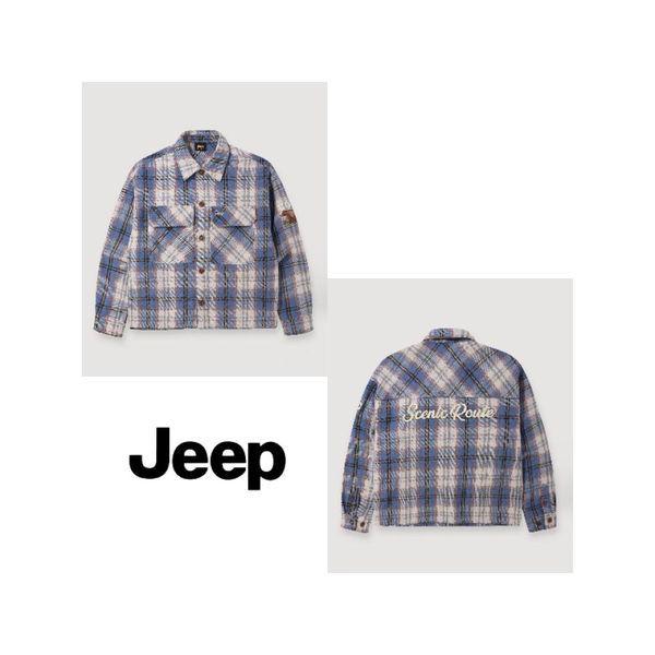 JQ4SHF1412 女性用 後田ポケット チェックシャツ ジャケット_P412086764