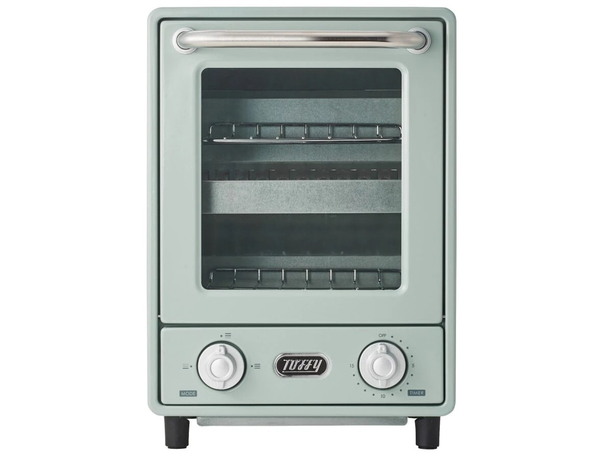 Toffy K-TS4-PA [PALE AQUA] 2段式の縦型オーブントースター