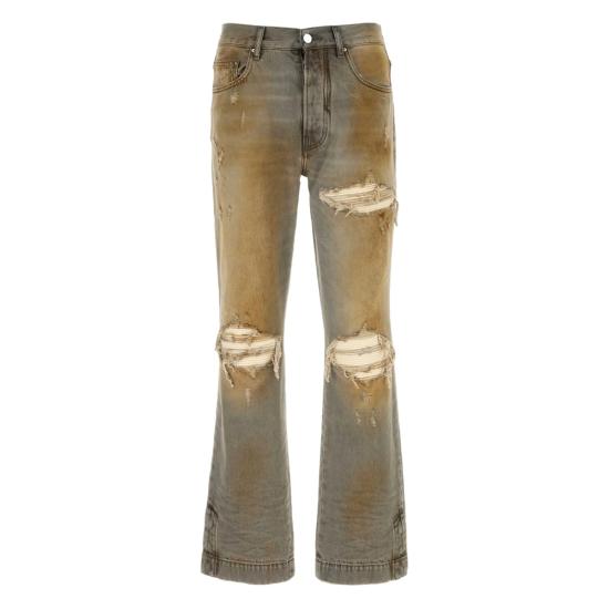 AMIRI Men Denim Pants AMBMJE1016 RUSIN GREY BROWN