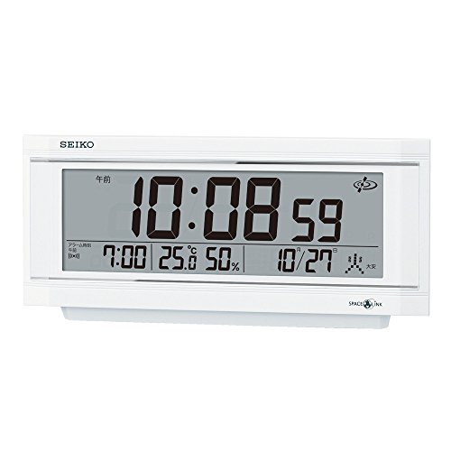 セイコー 人気特価 クロック 置き時計 売れ筋がひクリスマスプレゼント 衛星 電波 デジタル カレンダー 温度 ライトつ アラーム 湿度 表示