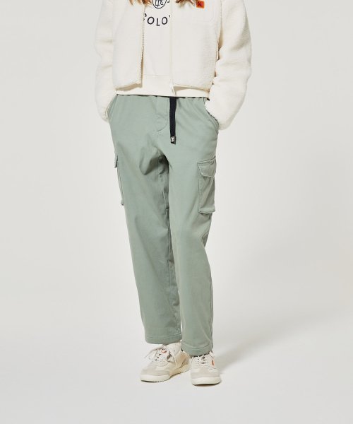 KODAK エッセンシャル起毛テーパードパンツ MINT GREEN