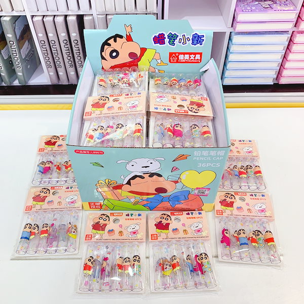 Qoo10] クレヨンしんちゃん 6本セット ペンキャ