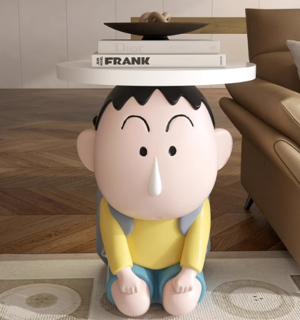 キャラクター置物 アクセサリー 室内用品 腰掛け 物置棚 キャラクター椅子 コンソール式机 インテリア おしゃれ腰掛け