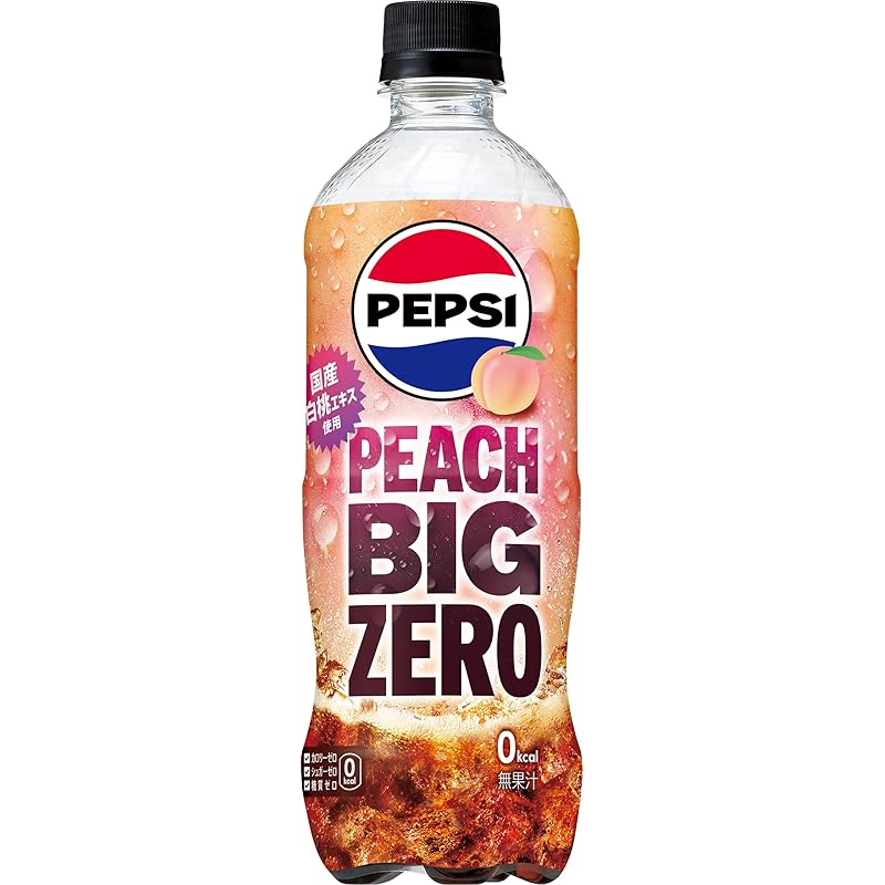 サントリー ペプシ BIG ZERO PEACH 600ml×24本