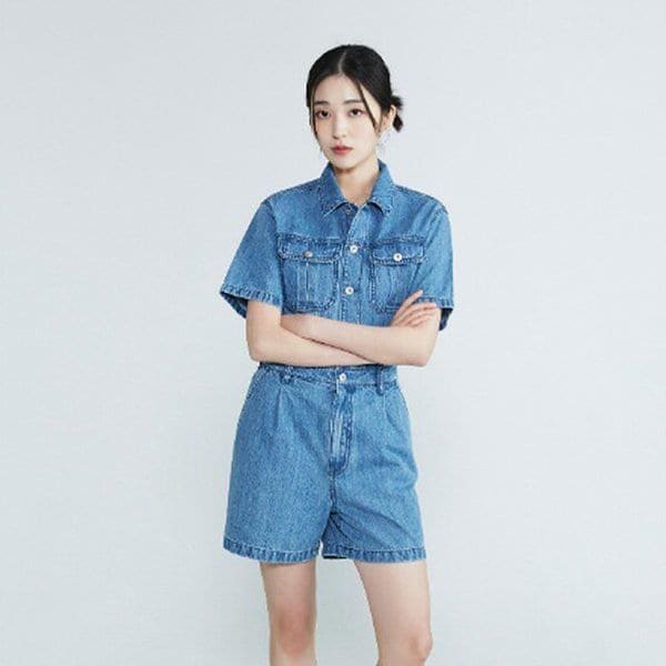 女性半袖ジャンプスーツ Mトーン(B232DO997P)