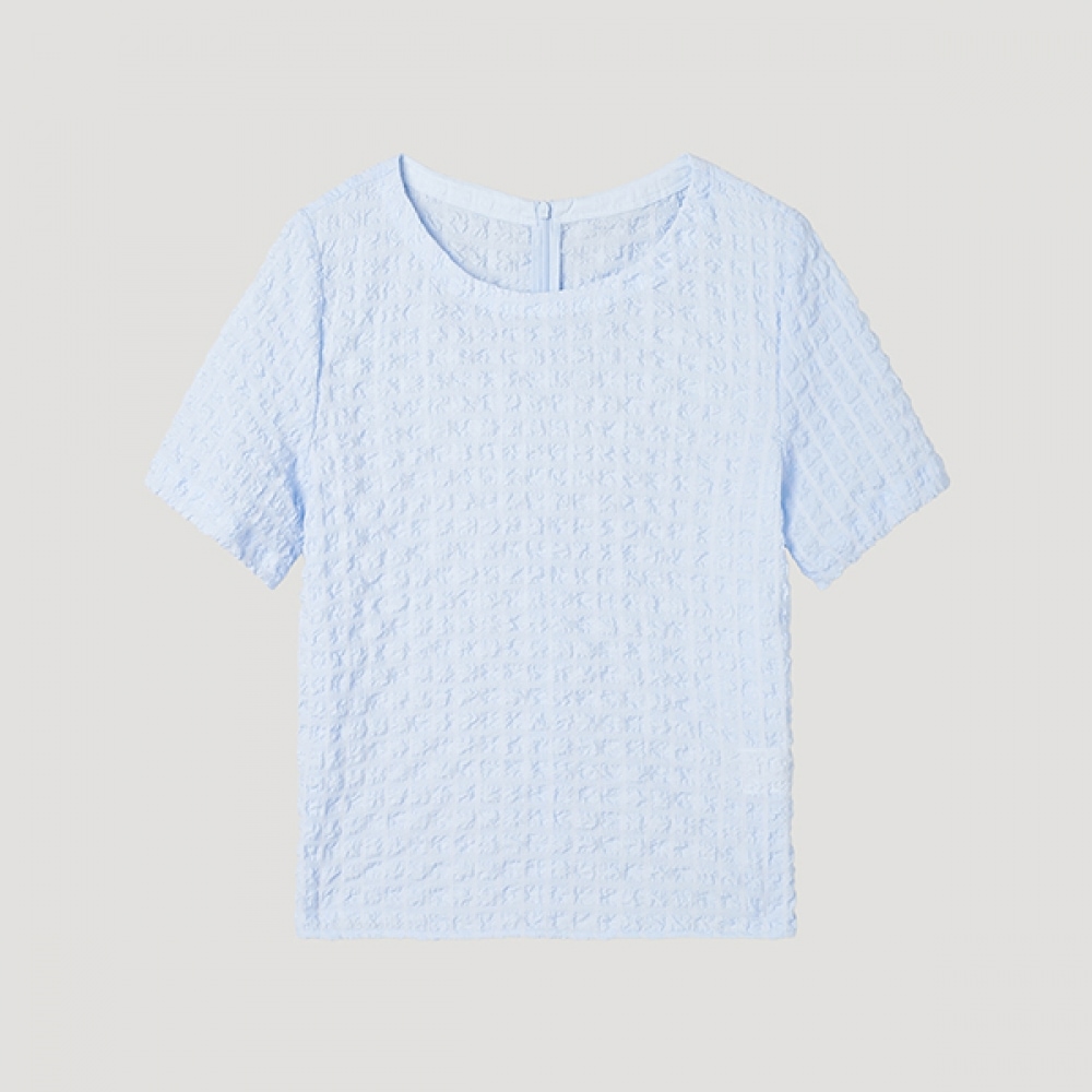 [シーズミス] スクエアパターンブラウス_swwblp22060_LL