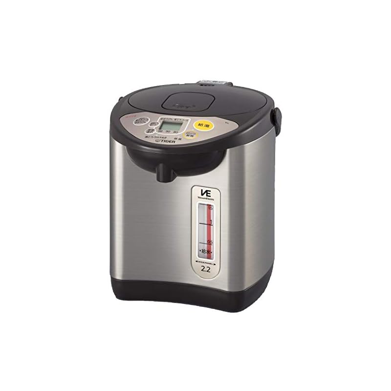 タイガー魔法瓶(TIGER) 電気ポット 省スチーム 節電タイマー VE 保温 とく子さん 2.2L ブラウン PIL-A220-T