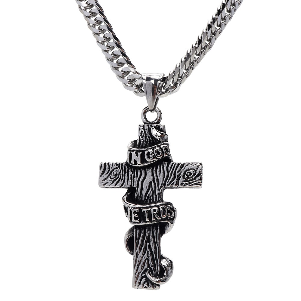 クロス＆ダブル喜平ネックレス [n858-n348-6mm]