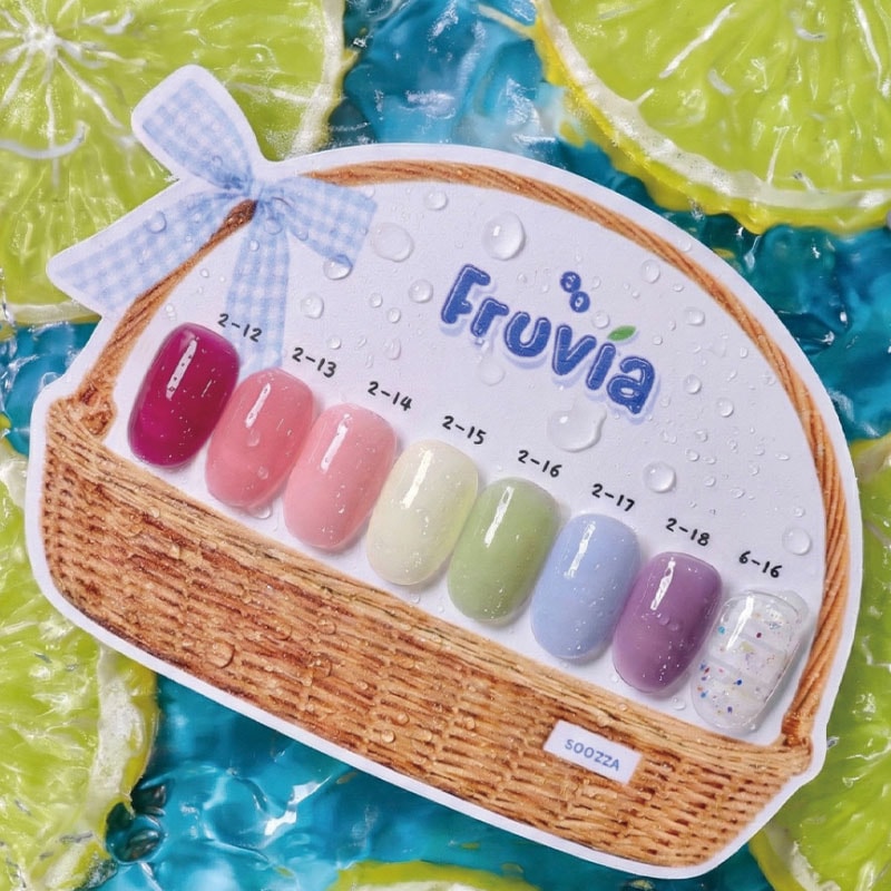 [SOOZZA] FRUVIA 7色 セット / シロップグリッタージェル／フルーツネイル／果汁ネイル