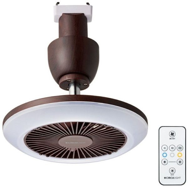 DSLH60CDW ダークウッド CIRCULIGHT(サーキュライト) LEDシーリングサーキュレーター (調光・調色) リモコン付き 引っ掛けモデル