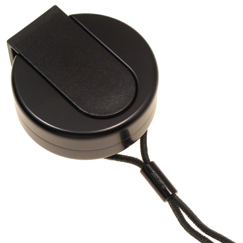 携帯灰皿 TS ネックストラップ付き CB カーボンブラック 4301CB