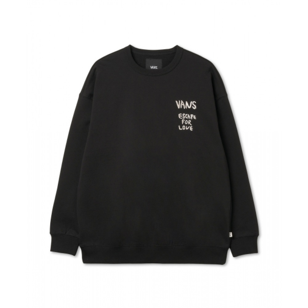 VANS ボーリンフリースクルー-(アーティストコレクション) ブラック/VN000KDQBLK1