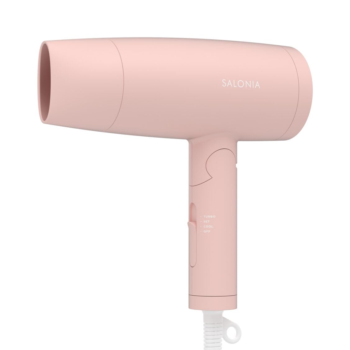 [2025年春夏限定] SALONIA サロニア スピーディーイオン ドライヤー 大風量 速乾 軽量 マイナスイオン ヘアドライヤー SAL24013PM メロウコーラルピンク