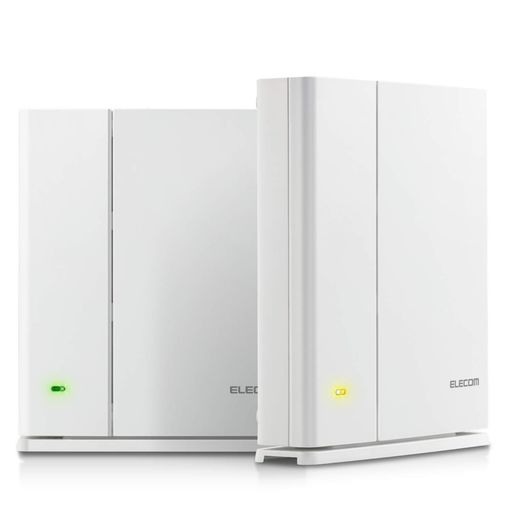 エレコム メッシュ WiFiルーター 無線LAN 867 + 400 Mbps デュアルバンド 親機+中継器セット e-Mesh 日本メーカー 【iPhone11 / iPhoneSE2 メーカー動作