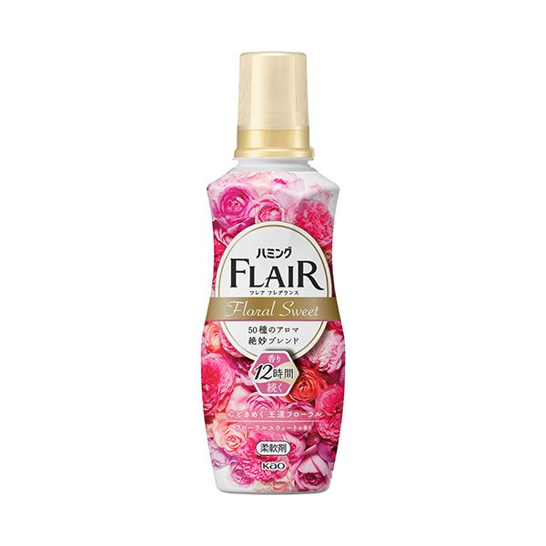 （まとめ） 花王 ハミングフレア フレグランス フローラルスウィート 本体 520mL 1本 [x10セット]