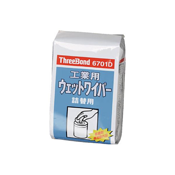 （まとめ） スリーボンド工業ウェットワイパー TB6701D TB6701D 1パック（80枚） [x3セット]