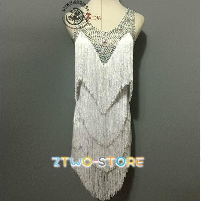 新しい子供用ダンスウェア ラテンダンスドレス ワンピース 長袖 ルンバ サンバ ワルツ ラテン専用ドレス レッスン着 練習用 競技用 発表会用ダンスドレス 社交ダンス衣装 開場演出服 2枚購入で228