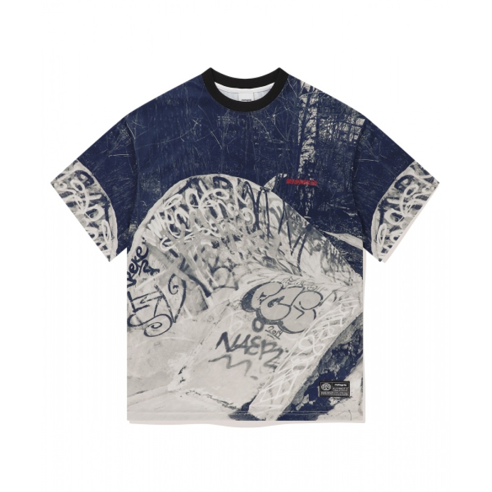 マハグリッドスケートパークメッシュTシャツモノラル (MG2EMMT547A)