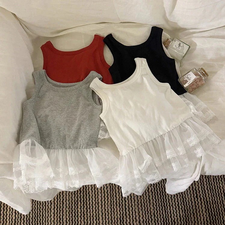 【20点セット】【急速出荷】2025春夏新作女の子チョッキ ノースリーブトップス ベスト