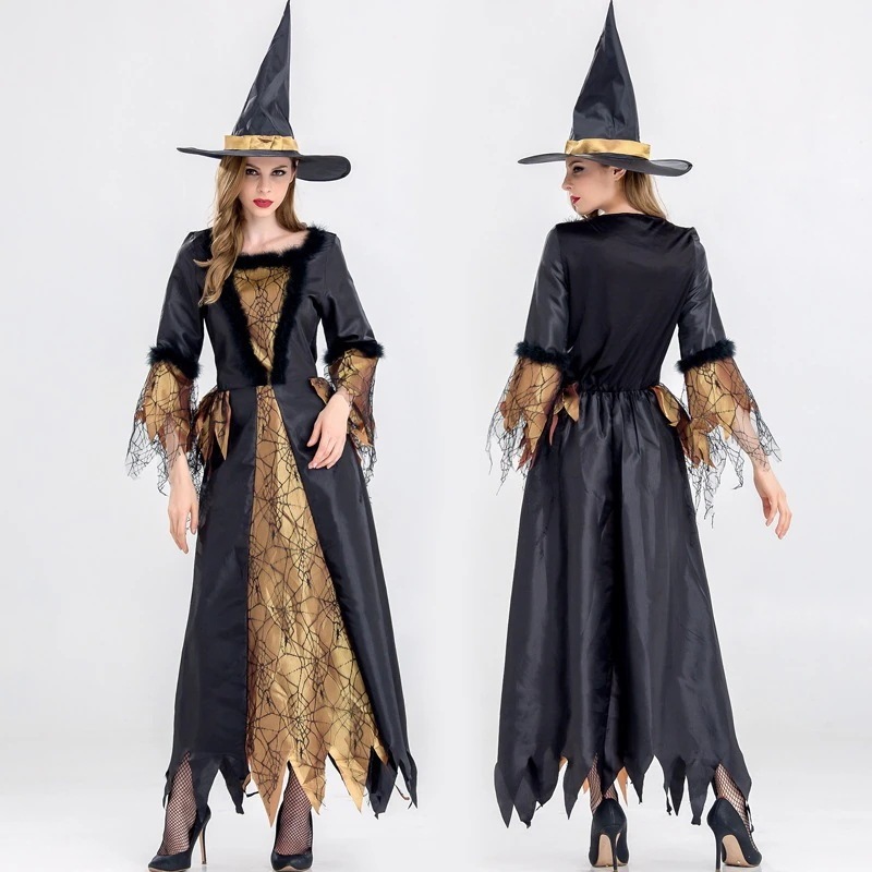 ハロウィン 魔女 衣装 女性 大人用 コス 衣装 怖い 魔女 衣装 仮装 テーマパーティー Ds ステージ衣装