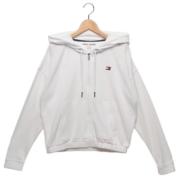 ジャケット フルジップ フーディージャケット ホワイト レディース TOMMY HILFIGER TP35106J WHT
