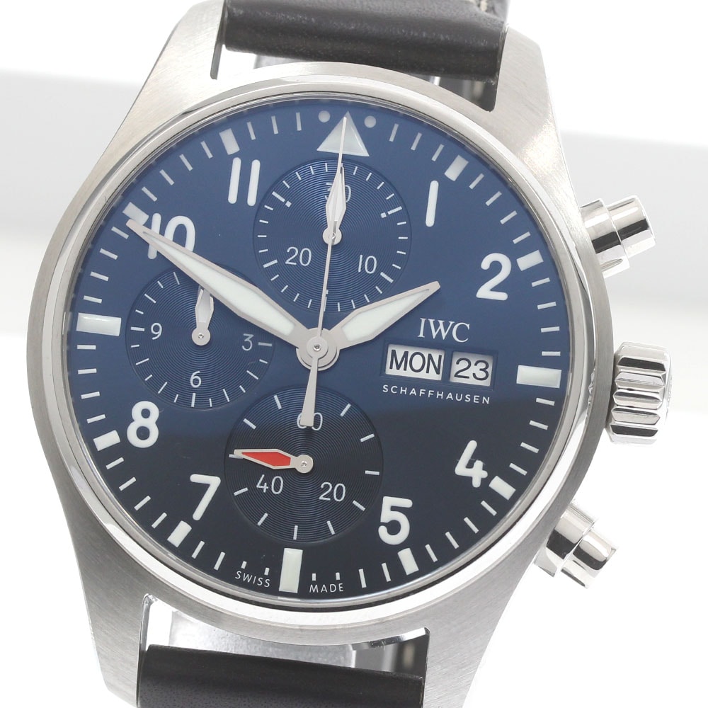 IWC IWC SCHAFFHAUSEN IW388101 パイロットウォッチ クロノグラフ 41 デイデイト 自動巻き メンズ 良品 箱・保証書付き_872547【中古】 326,070円