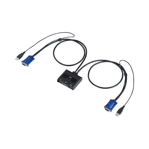 サンワサプライ パソコン自動切替器(2:1) SW-KVM2UUN 7,831円