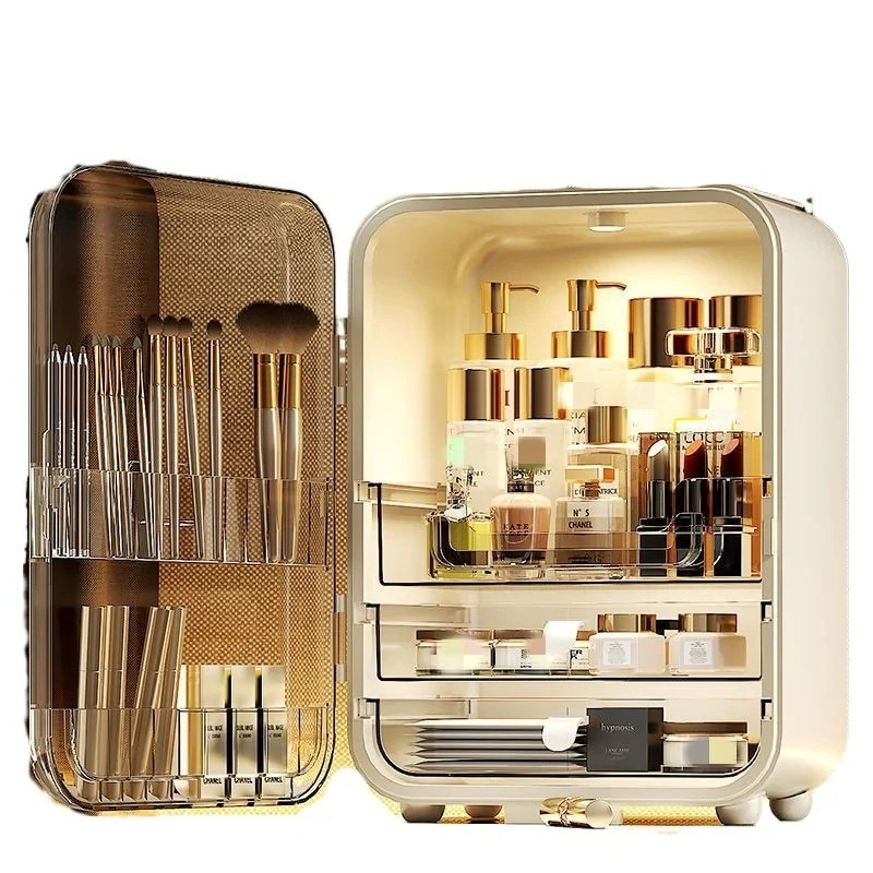 ネットレッド 大容量 防塵 おしゃれ INSスタイル 収納ボックス デスクトップ 口紅 化粧品 収納ケース