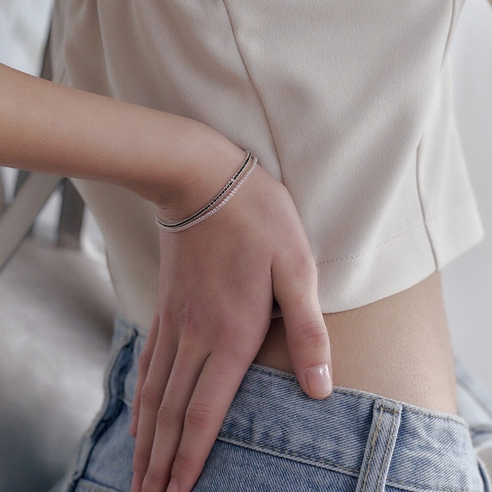 イジヘ着用Mini Pink Tennis Bracelet/韓国の人気ブランド 韓国正規品 韓国の人気商品 韓国ファッション 韓国ジュエリー デイリーアクセサリー SNSで人気 韓国ファッション 韓