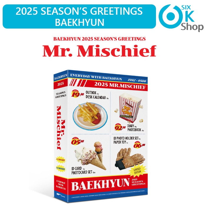 ONLINE特典+ BAEKHYUN 2025 SEASON’S GREETINGS シーグリ シーズングリーティング 公式カレンダー ベクヒョン