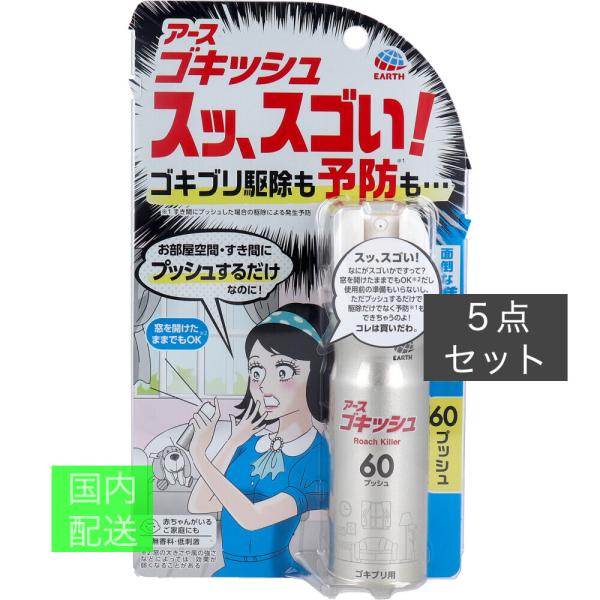 アース ゴキッシュ スッスゴいゴキブリ用 60プッシュ 16mL x10個セット