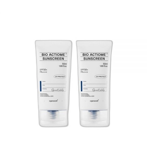 1+1 オガナセル バイオアクティオンサンスクリーン 50ml + 50ml SPF 50 + PA +++ UVA UVB 二重カット
