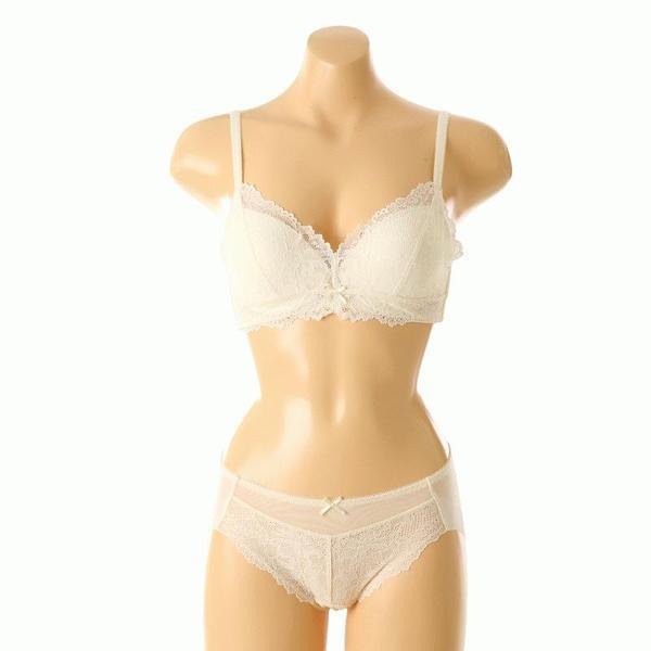 Aカップ メローデイズ ブラ 女性 下着 ノワイヤーブラ ヘムパンティーSET SBRD537ASG