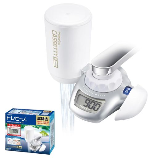 東レ トレビーノ 浄水器 蛇口 直結型 カセッティシリーズ 高除去タイプ シルバー MK207X 900L 8,039円