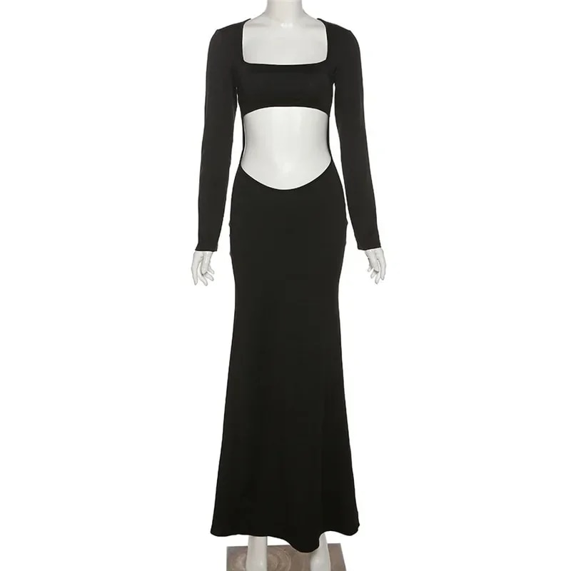 黒の長袖マタニティドレス,マキシ衣装,ホルタートップ,写真撮影用のマキシ衣装,結婚式の写真,妊婦,新しいコレクション Black L