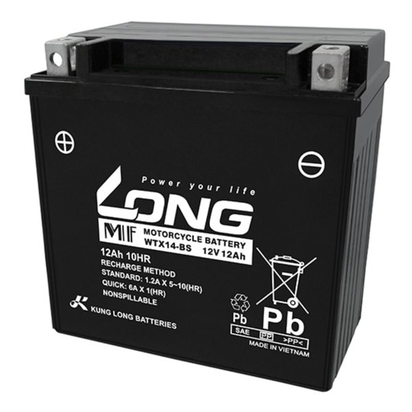 バッテリー 12V/12Ah 液注入済 WTX14-BS