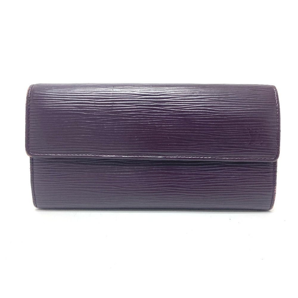 長財布 M6374K ポルトフォイユサラ イニ有(M.E) 財布 長財布 ウォレット エピレザー カシス パープル
